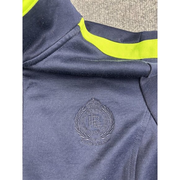 Lauren Ralph Lauren LRL Active Jacket Womens Large Navy Track Full Zip Crest - Picture 2 of 7